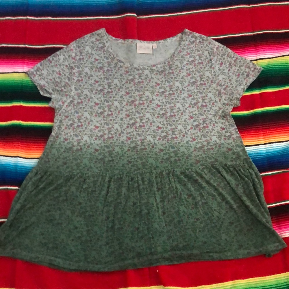 Super soft large ruffle knit blouse
